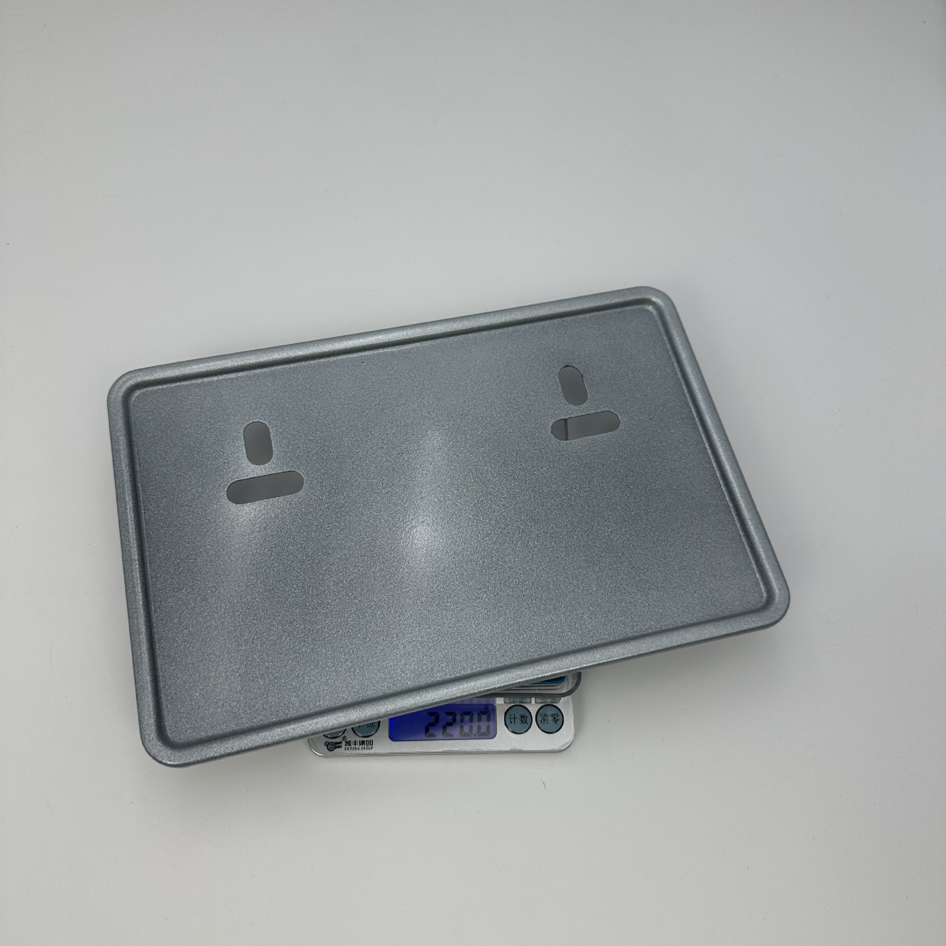Southeast Asia Cross-Border Cambodian Motorcycle License Plate Frame, Silver-Gray Metal License Plate Protection Frame, Thickened and Wear-Resistant