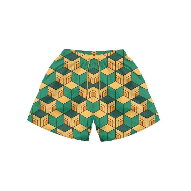 Cross-Border 2026 New Style Anime 3D Beach Shorts Casual Loose Men's 3D Shorts Digital Print Beach Shorts
