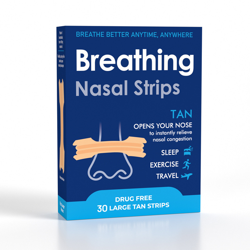 跨境Nasal Strips止鼾贴闭嘴贴加强粘性通气鼻贴护理多规格套装|undefined