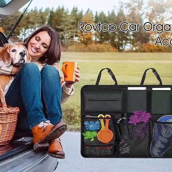 Fabricante al por mayor bolsas de almacenamiento de asiento trasero de automóviles, bolsas de almacenamiento de bajas traseras colgadas de SUV