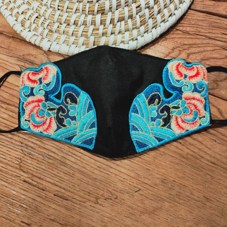 Breathable demi-season warm ethnic medical mask