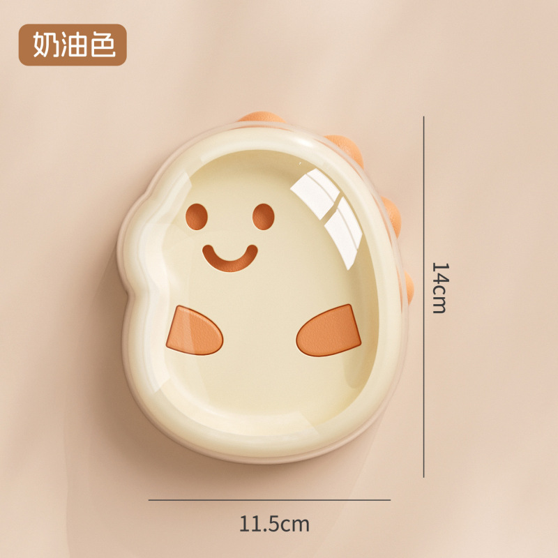 可爱肥皂盒家用双层沥水带盖肥皂盒卫生间浴室台面创意香皂收纳盒|undefined