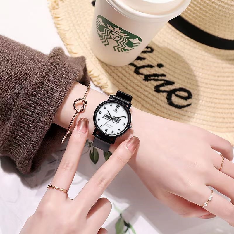 2024 New Student Examination Special Junior Senior high school Mute Men's and Women's Simple Quartz Electronic Watch Men's Watch