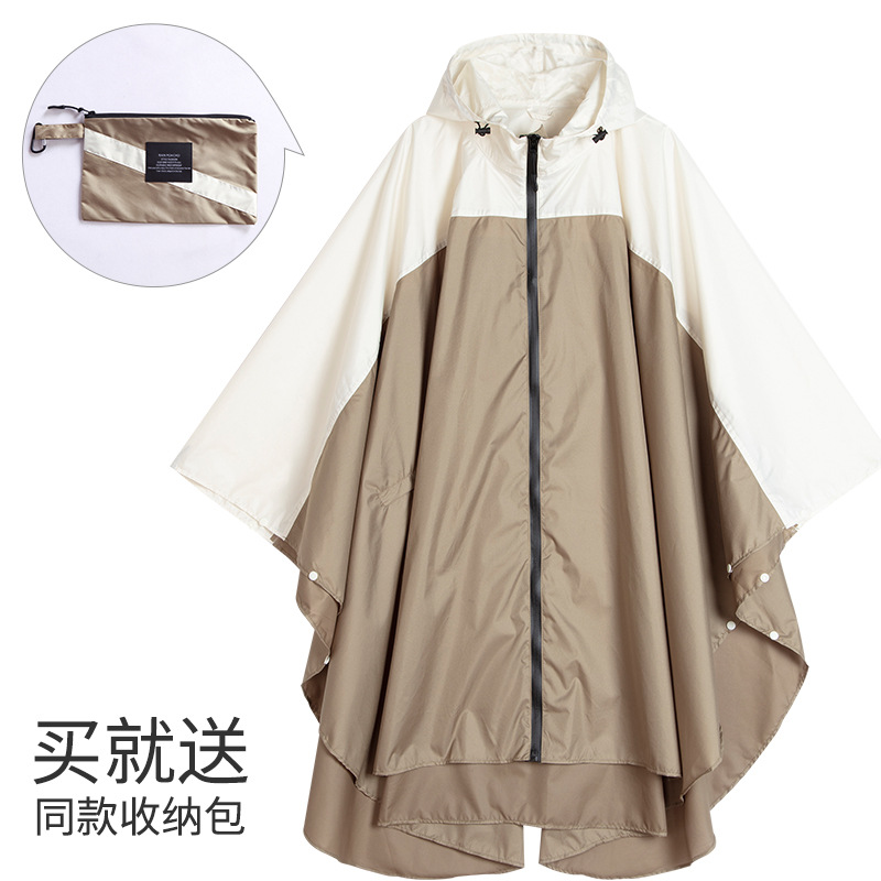 Fabricantes venden japonés Corea del Sur moda Capa delgada hombres y mujeres adultos impermeable poncho mochila ciclismo Amazon comercio exterior image 66