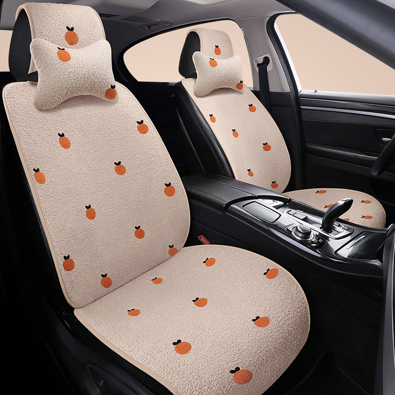 2023秋冬のぬいぐるみの車のクッションのシートカバーのシートクッションの小さい清新な女性の車のクッションの卸売り|undefined