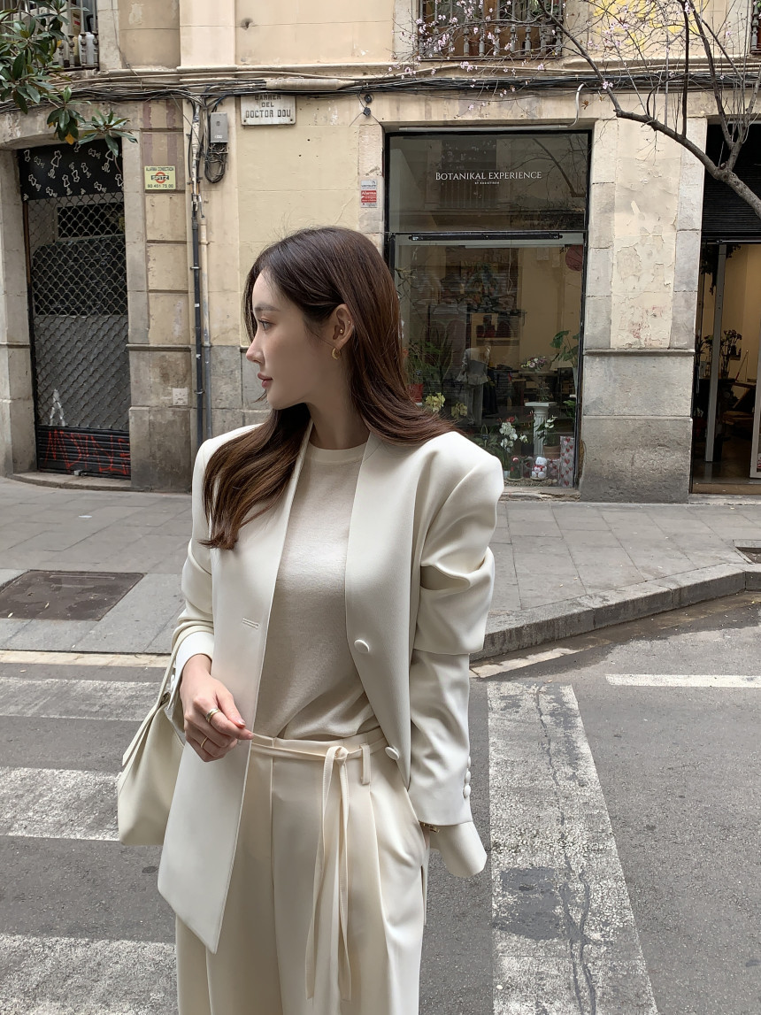 Blazer vintage stile coreano donna giacca casual elegante_voghion.com