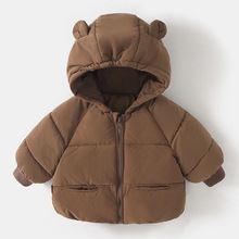 新款儿童棉服婴幼儿耐脏外套宝宝加厚连帽棉衣中小童棉袄时尚韩版