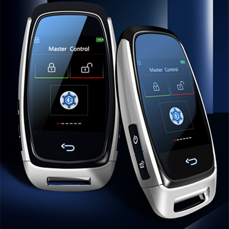 HAOMUREN Smart Car Key Upgrade Modification One-Key Start LCD Touch Screen Remote (Car anti-theft device) - cp920