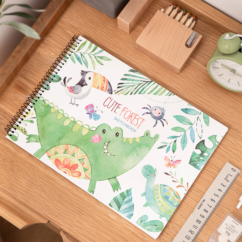 Drawing book, sketch book, drawing book, children's sketch paper, oil pastel paper, A4 drawing paper, hand-painted book, color lead drawing book