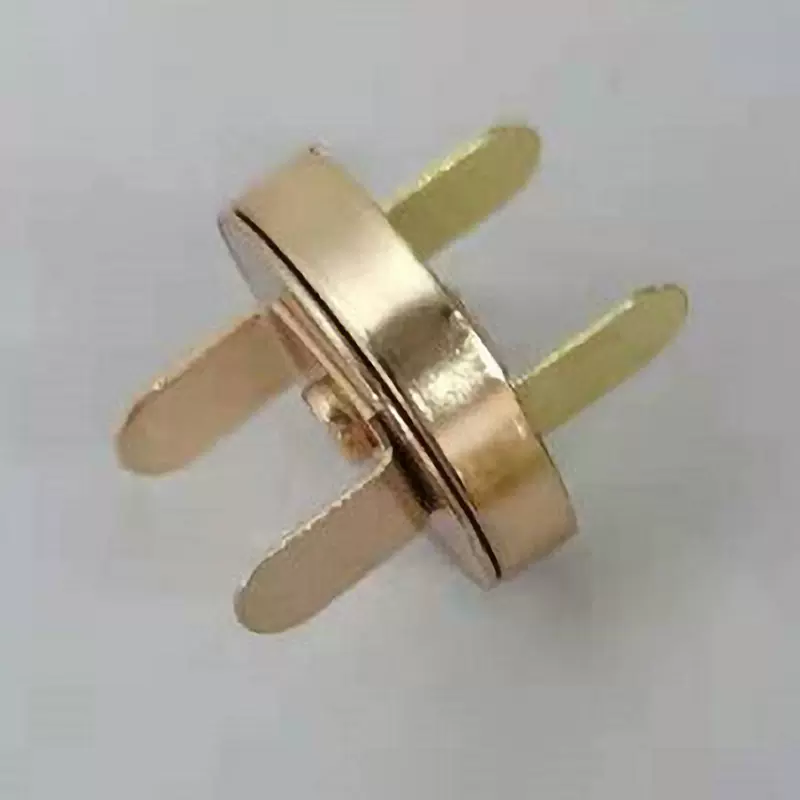 厂家直供18MM大铜浅金磁扣箱包皮具服饰配件金属圆形强磁铁扣纽扣
