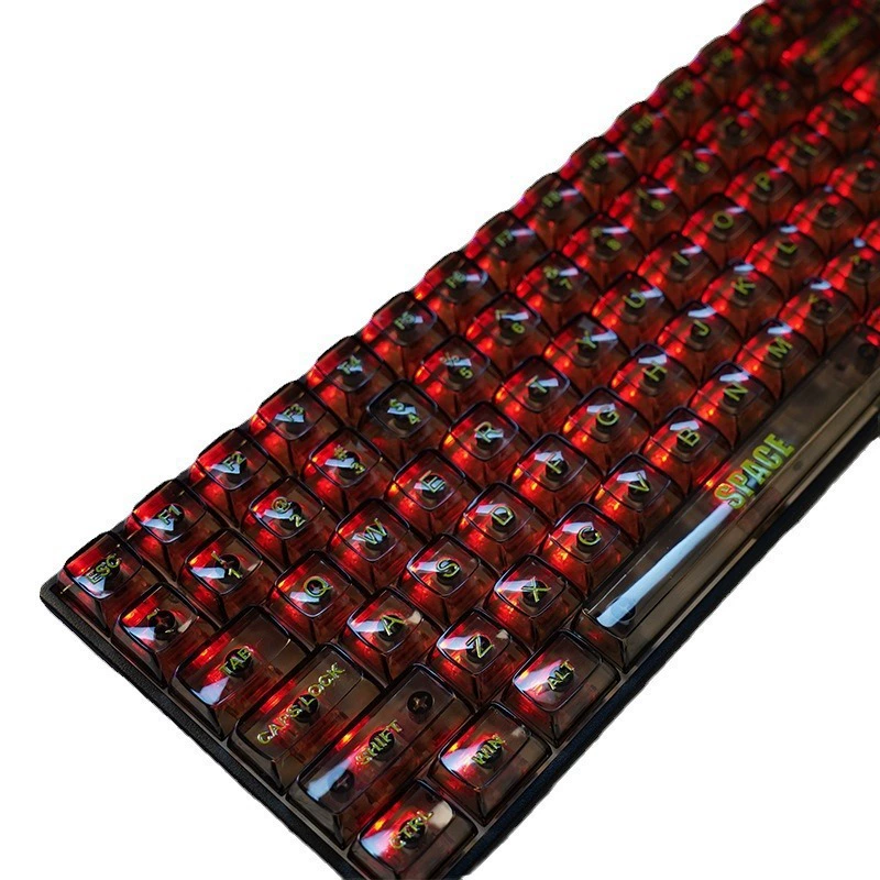 Градиентная клавиша cap PBT светопропускание оригинальная высокая боковая светопропускность расширение двухцветная инъекция процесс адаптации механической клавиатуре