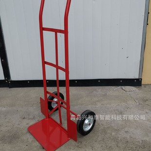Export High Load-Bearing Curved Handle Cargo Warehouse Truck Solid Wheel Storage Truck