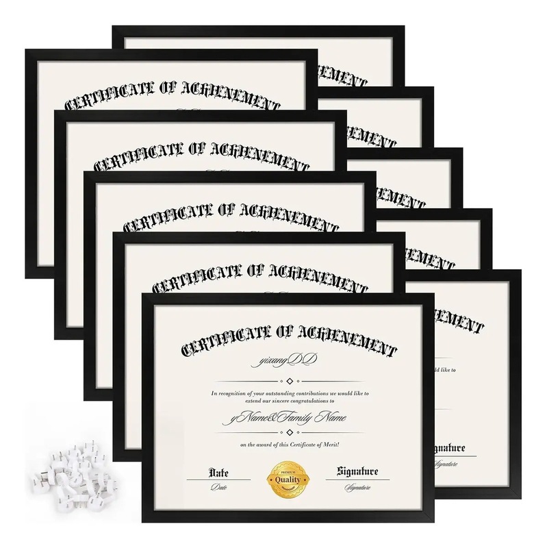 Meike Duo Mexico Brazil Station 8.5*11inch Graduation Certificate Frame Diploma Document Degree Frame Photo Frame Picture Frame