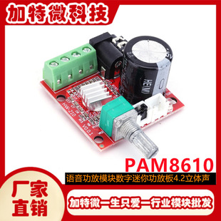 Pam8610 Mini Power Amplifier Board Tda2030 12V 10W Pure Class D Stereo Amplifier