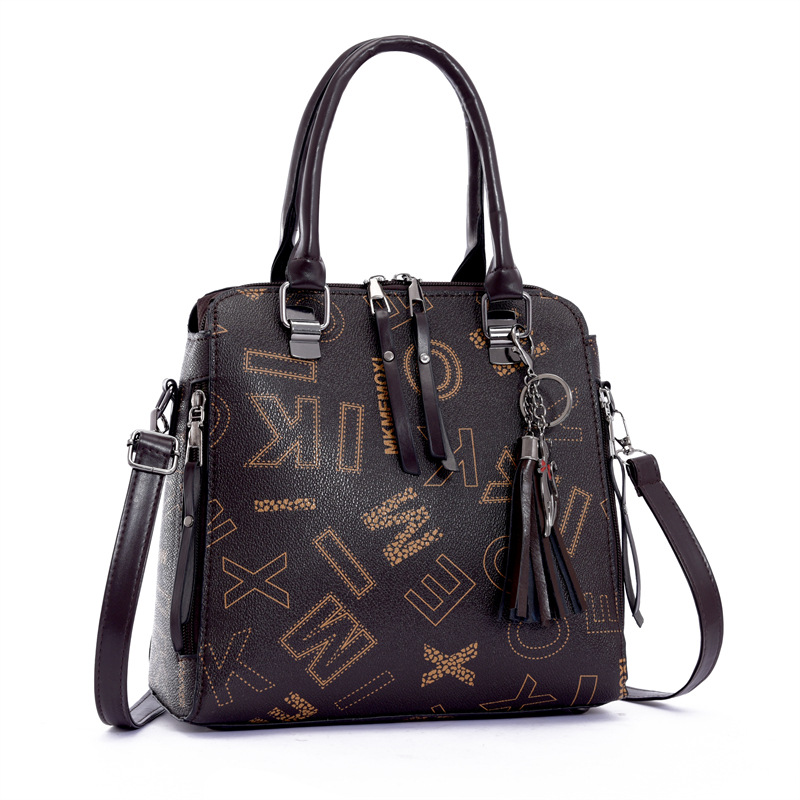 Cross-border foreign trade large-capacity women's bag 2024 New style mother and child multi-piece set Women's bag letter women's single-shoulder handbag undefined