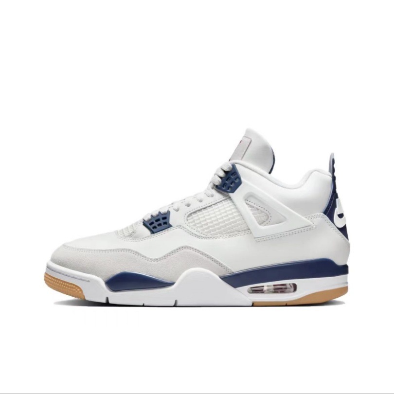 Zapatos de baloncesto de cuero AJ4 de alta calidad originales elevados para hombres y mujeres casuales Joe4 zapatos deportivos directos de fábrica