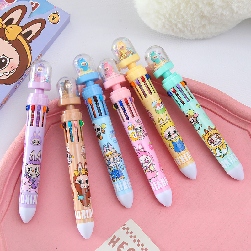dibujos animados bolígrafo multicolor micro paisaje bolígrafo multicolor bolígrafo estudiantes papelería suministros de estudio comercio exterior transfronterizo al por mayor