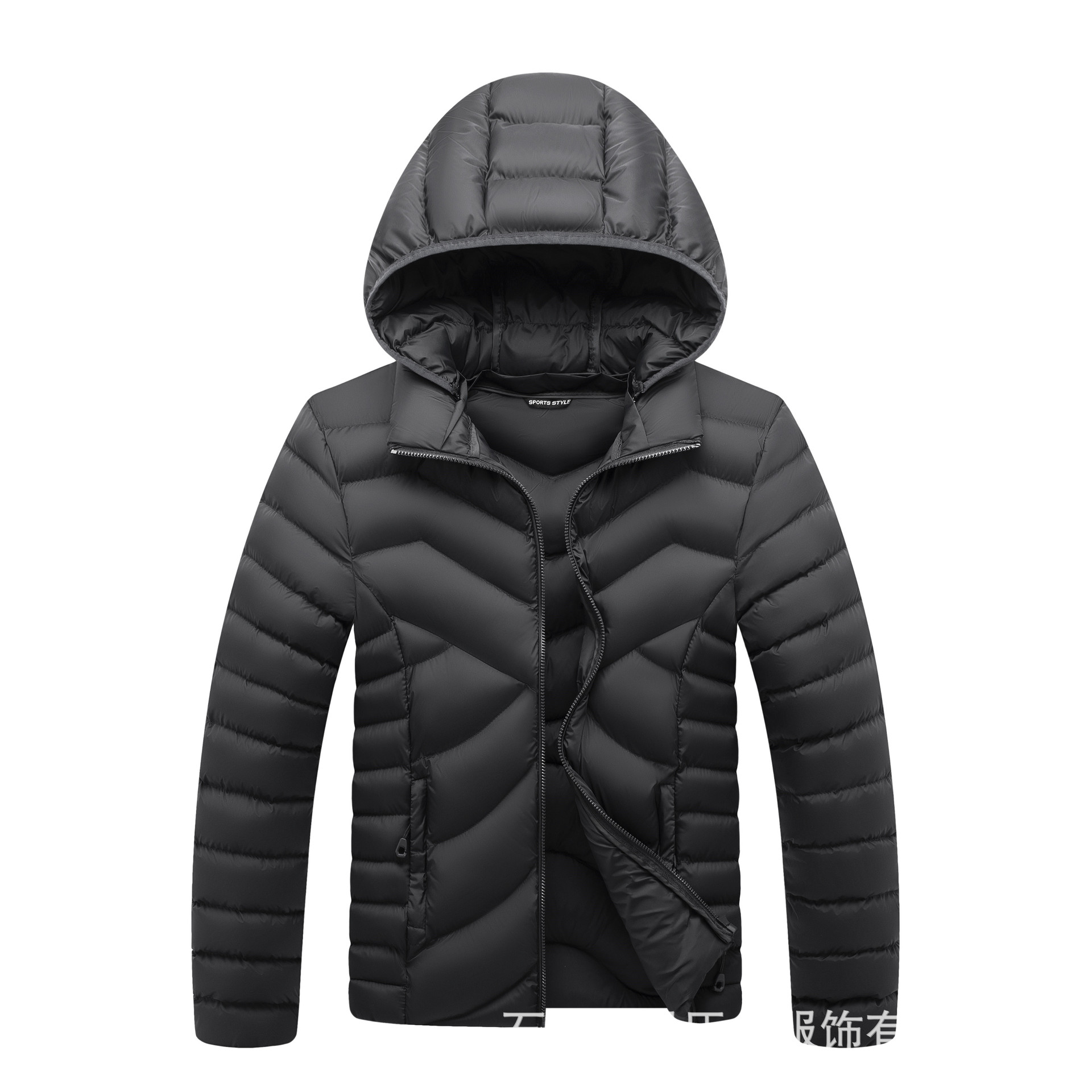 Abrigo acolchado de algodón transfronterizo moda masculina casual sombrero desmontable costilla Abrigo acolchado de algodón Otoño e Invierno 2021 abrigo de hombres jóvenes suministro directo de fábrica