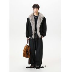 Eon Modish 25冬季New实拍美式复古座山雕棉服外套