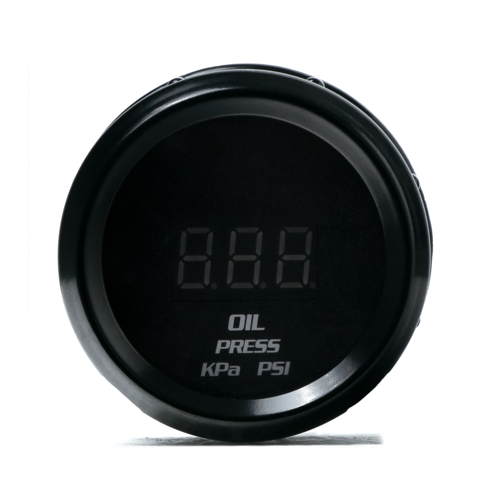 Kpa Psi dual unit adjustment 52mm automobile oil pressure gauge 12V high permeability mirror digital display LCD instrument