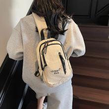 轻便大容量新款斜挎包女日系单肩包休闲帆布斜肩包学生百搭胸包男