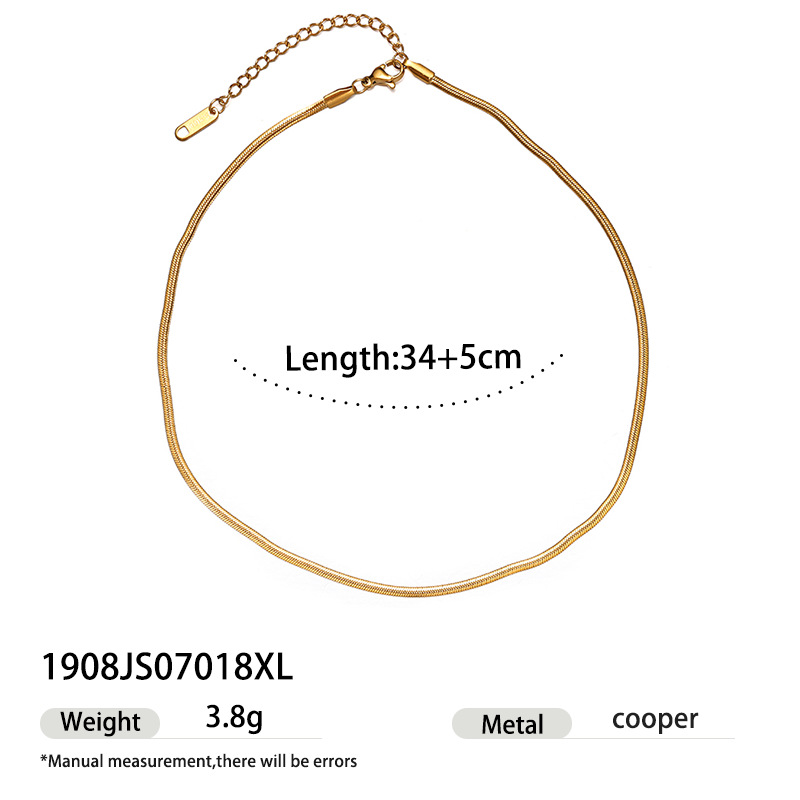 Taena collar de acero de titanio europeo y americano apilado con sentido de alta gama moda para mujer cadena de clavícula minimalista joyería explosiva transfronteriza al por mayor