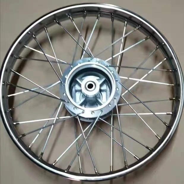 Cg125 Motorcycle Zj Zhujiang Wheel Hub 36-Hole Steel Wire Retro Modified Front and Rear Grille Assembly Men's Motorcycle