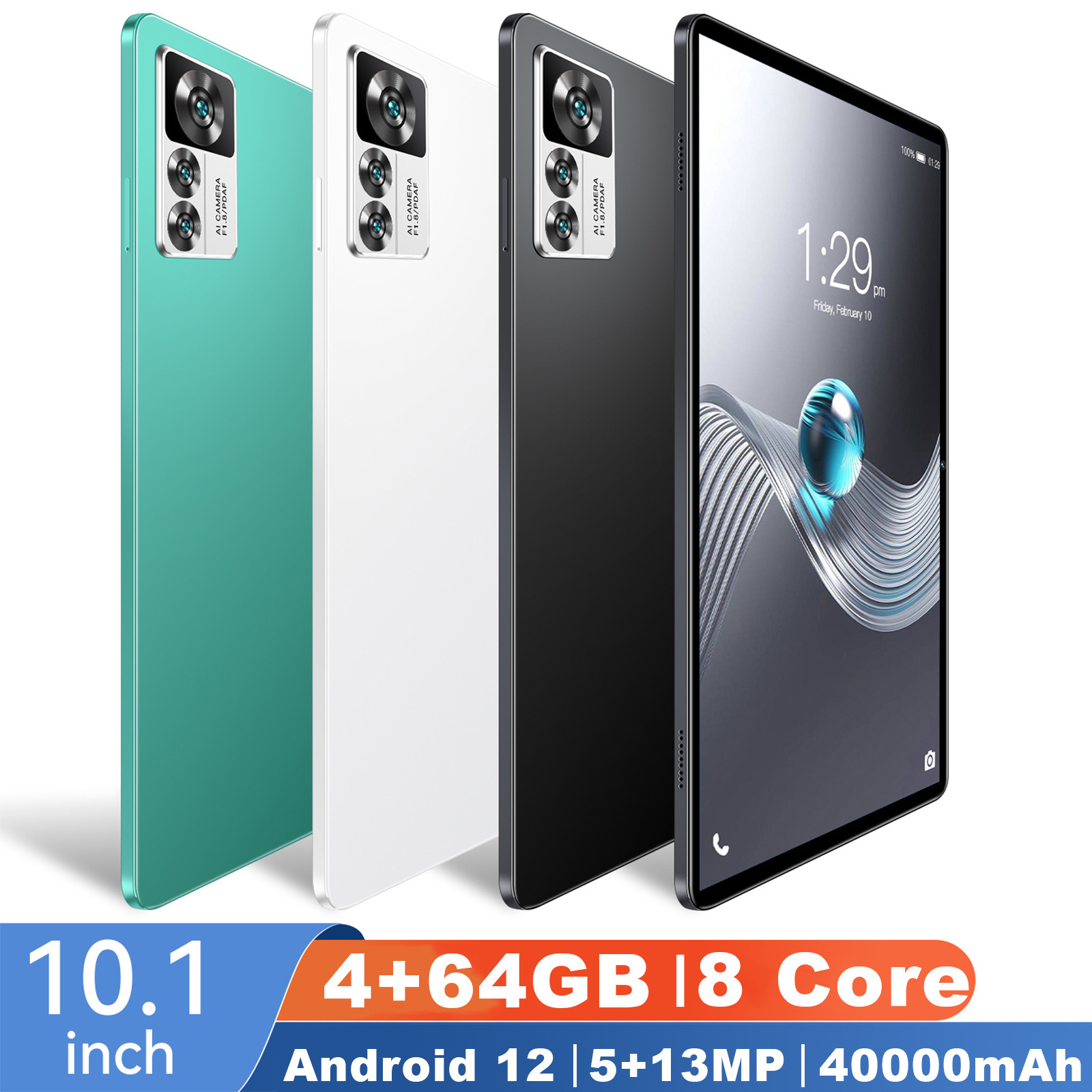 跨境12S Pro平板电脑10.1寸大屏4+64G安卓12系统支持插卡厂家批发