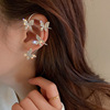 Fashionable advanced ear clips, cute earrings, no pierced ears, light luxury style, internet celebrity