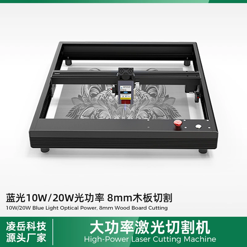 Большая мощность лазерная гравировка машина для резки 4040 большой диапазон мобильного телефона APP управления двухосная гравировка