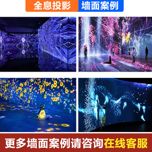 全息投影墙面展馆裸眼互动墙面投影地面游戏酒吧餐厅户外墙体投影-阿里巴巴