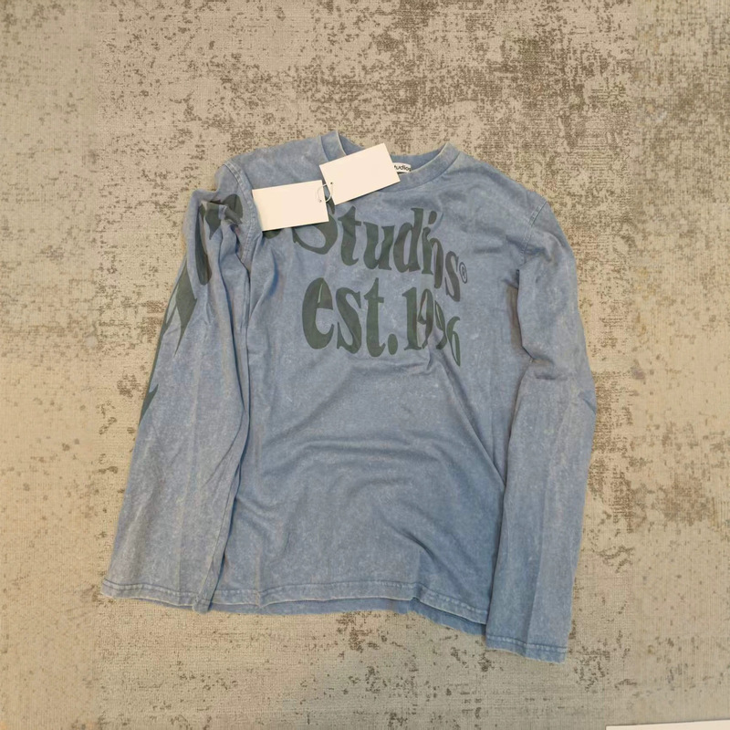 All Three Tags Complete, Ac 26Ss New Model 1996 Retro Distressed Washed Print Large Letter Long-Sleeve T-Shirt, Unisex All Three Tags Complete, Ac 26Ss New Model 1996 Retro Distressed Washed Print Large Letter Long-Sleeve T-Shirt, Unisex