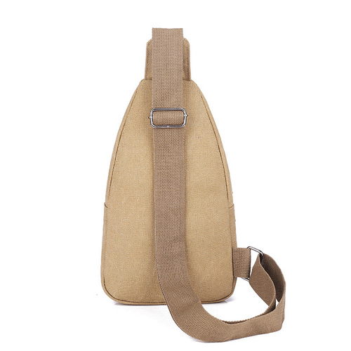 【Bestselling Entity】Multi-layer Multi-pocket Large Capacity Convenient Men's Chest Bag Canvas Durable Cross-body Front Bag