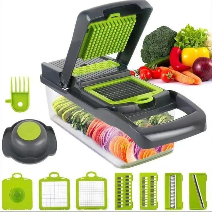 Cross-border New Multi-functional Vegetable Cutter Onion Cutter Filament Cutter Potato Slicer Filament Artifact Cross-border Style