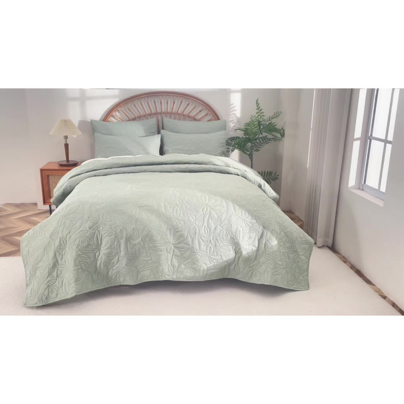 定制外贸亲肤床盖素色磨毛单床盖床罩床垫防尘保护套外单枕套