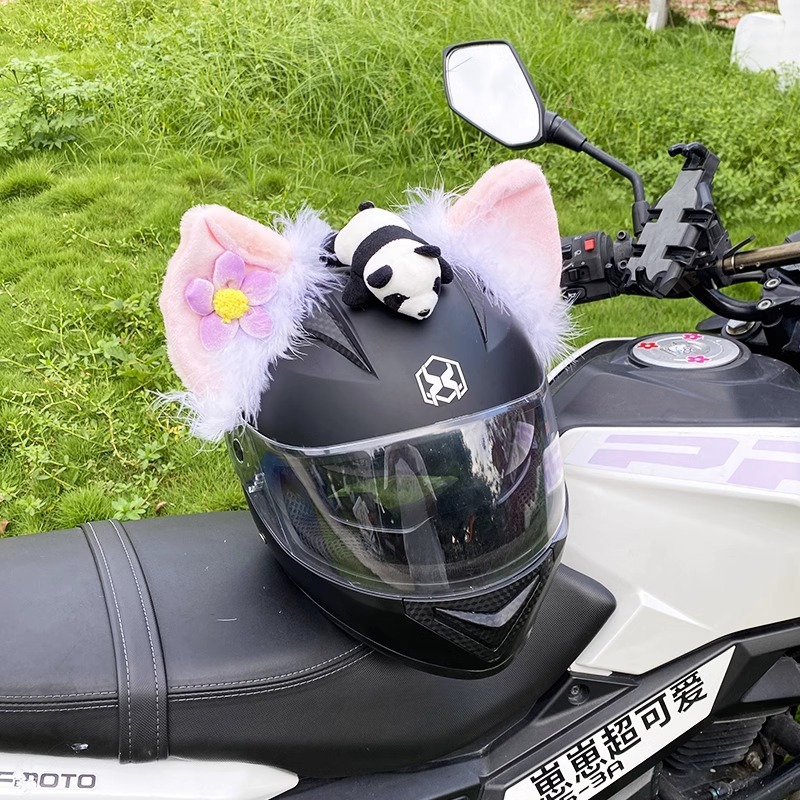 Cartoon Cute Helmet Decoration Plush LinaBell Helmet Accessories