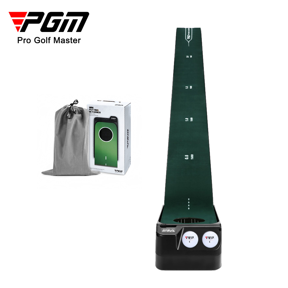 Bộ tập golf mini PGM có chức năng tự động trả bóng, kích thước 0,15x2,5 m, có thể điều chỉnh lỗ bóng — Máy tập mini TL030, TL030 Máy tập mini + putt + 6 quả bóng