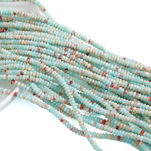 天然石蓝色寿山石算盘珠散珠车轮珠隔珠扁珠圆珠diy饰品配件批发