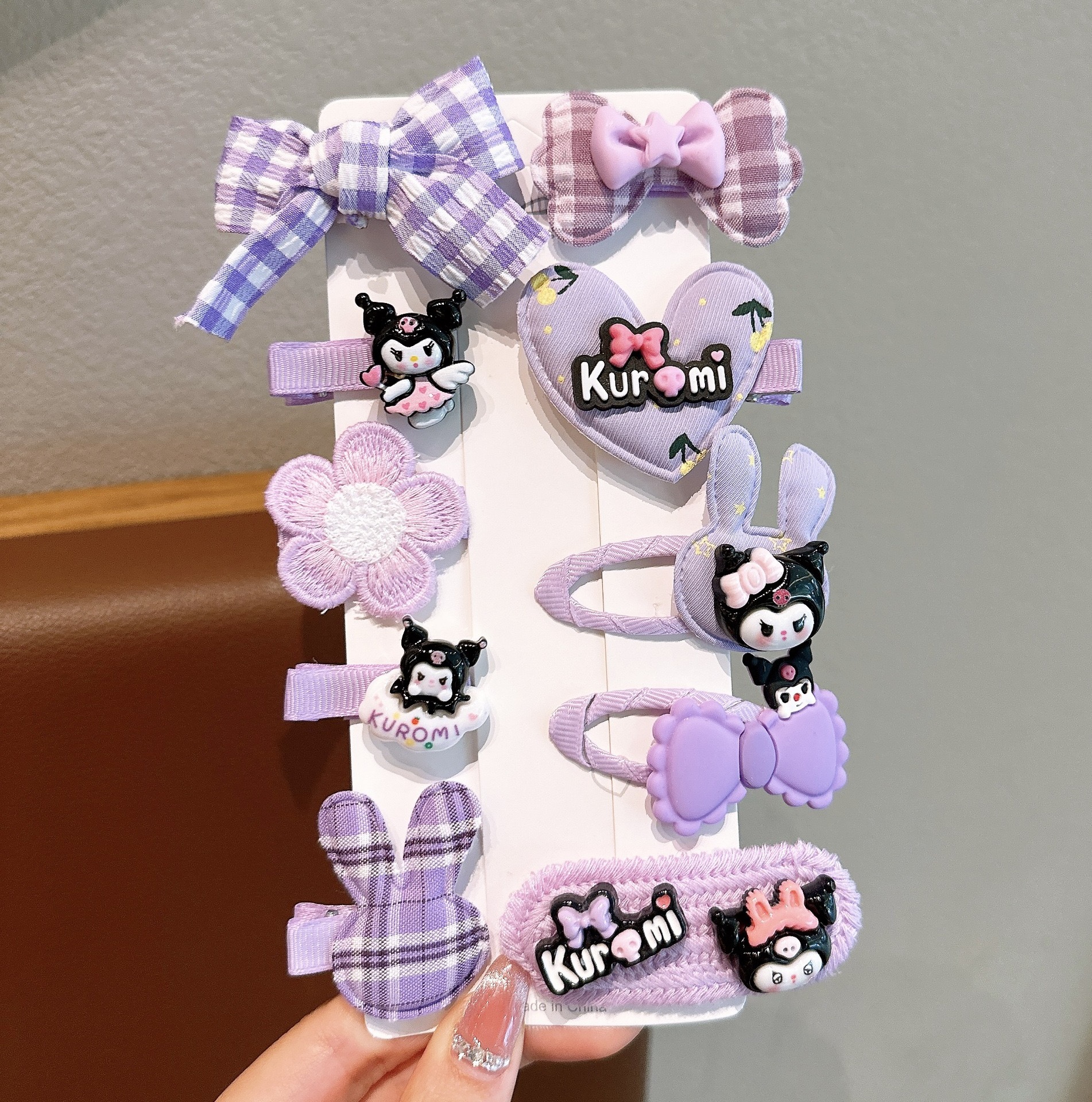 KULOMI Kids Hairpin Set Cute Sanli Pantalones Pequeñas Niñas Pequeñas Pequeñas