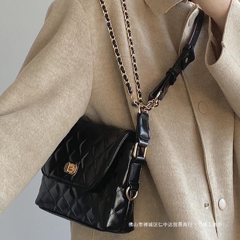Classic Leather Crossbody Bag - Front View