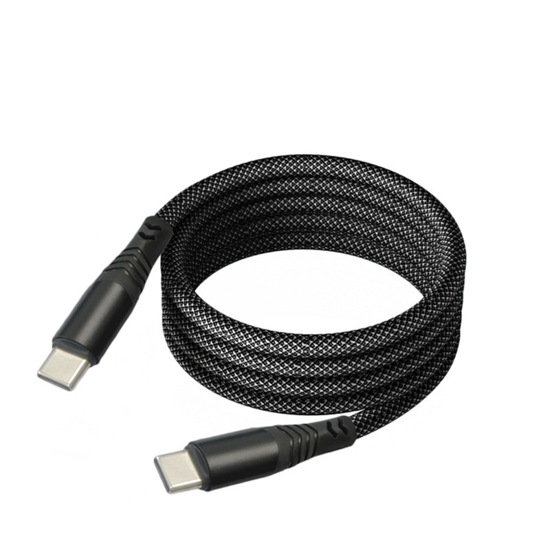 PDマグネット収納データライン100W充電ライン適用type-cアップル15 androidファーウェイ快充編みライン|undefined