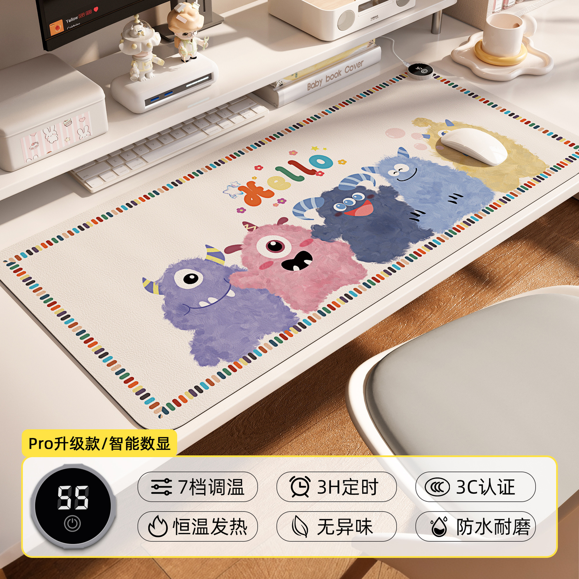 almohadilla de ratón de calefacción inteligente almohadilla de mesa caliente almohadilla de escritorio de computadora de oficina almohadilla de calefacción de escritorio de estudiantes almohadilla de mesa caliente almohadilla de calefacción