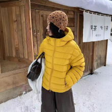 原厂90绒龟背排骨羽绒服女2025冬季新款韩版休闲宽松连帽短款外套