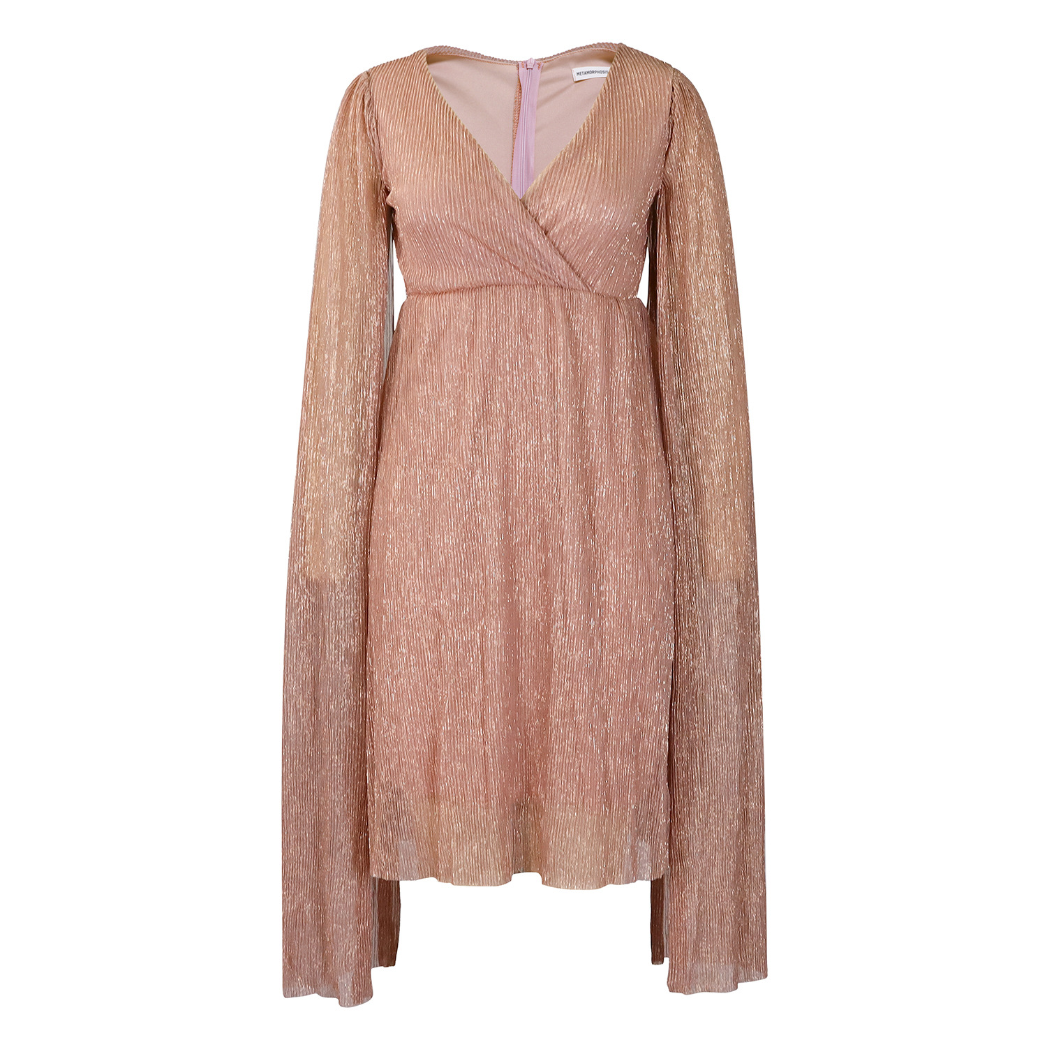 Women's Elegant V-Neck Long-Sleeve Dress