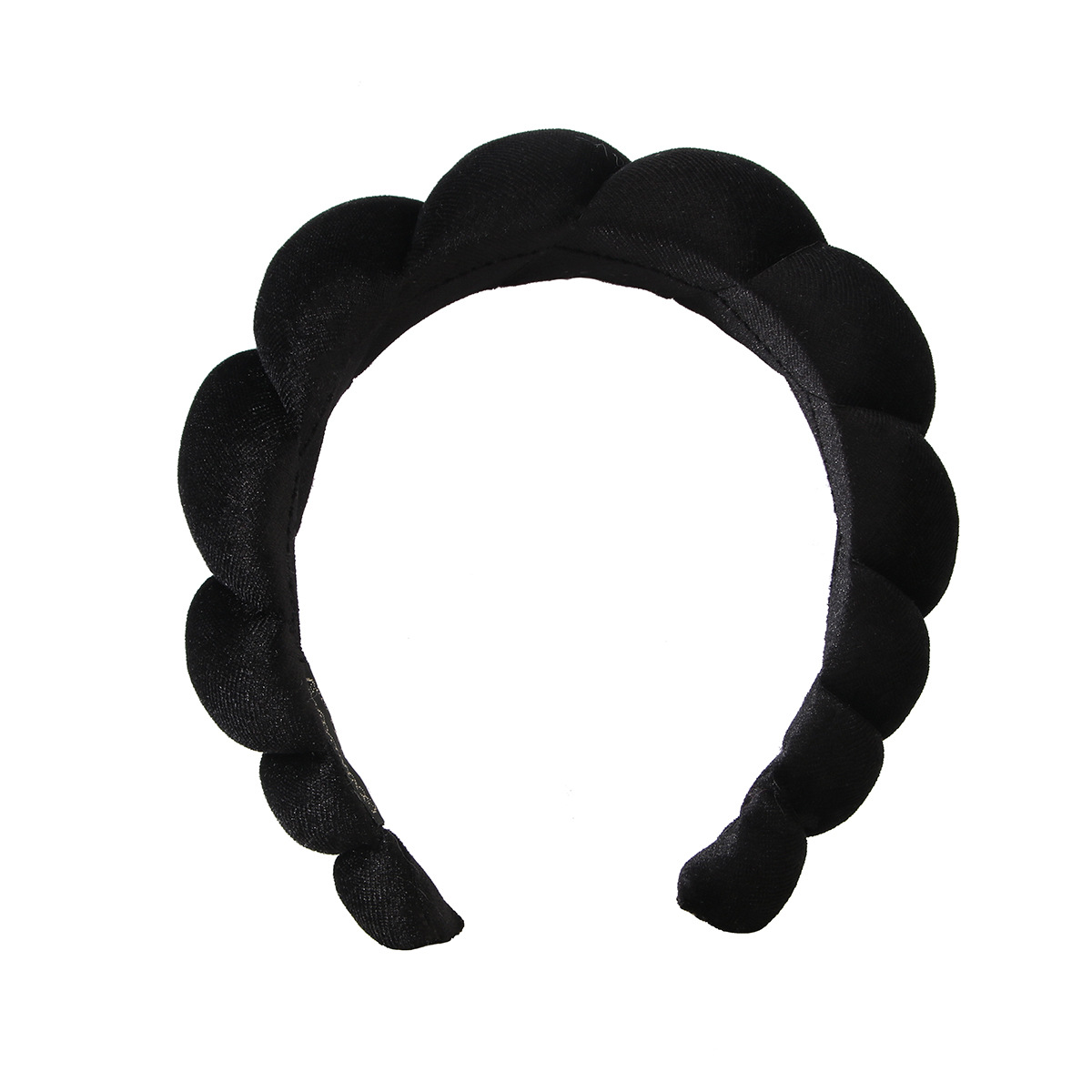 Retro Solid Color Cloth Hair Band 1 Piece display picture 5