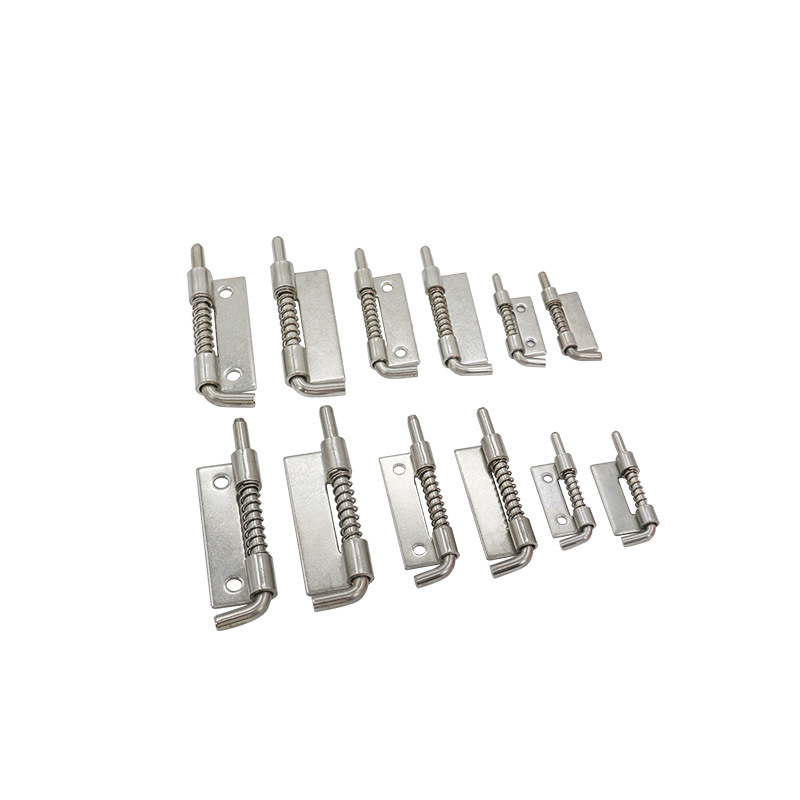 AW Anwang perno bisagra pequeña y grande desmontable izquierda y derecha soldadura perno de resorte de hierro de acero inoxidable bisagra cerradura image 5