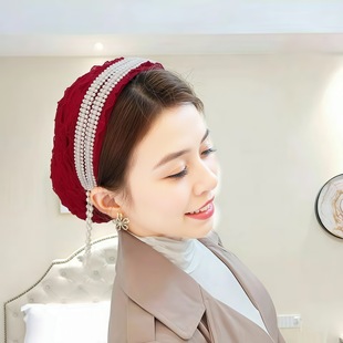 Plum Blossom Beaded Lace Toe Cap Pullover Hat Gold Silk Breathable White Hair Covering Hat Four Seasons Fashion Hollow Wholesale Delivery