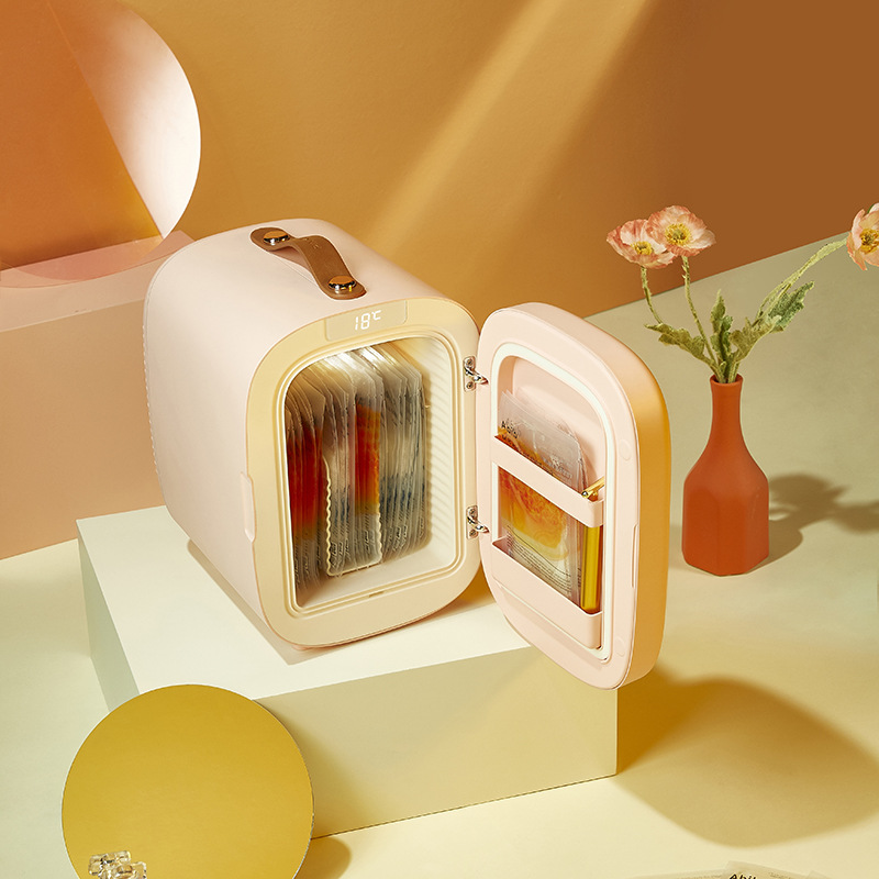 Refrigerador de cosméticos personalizado 5L máscara mini mini belleza doméstica refrigerador silencioso pequeño refrigerador conveniente