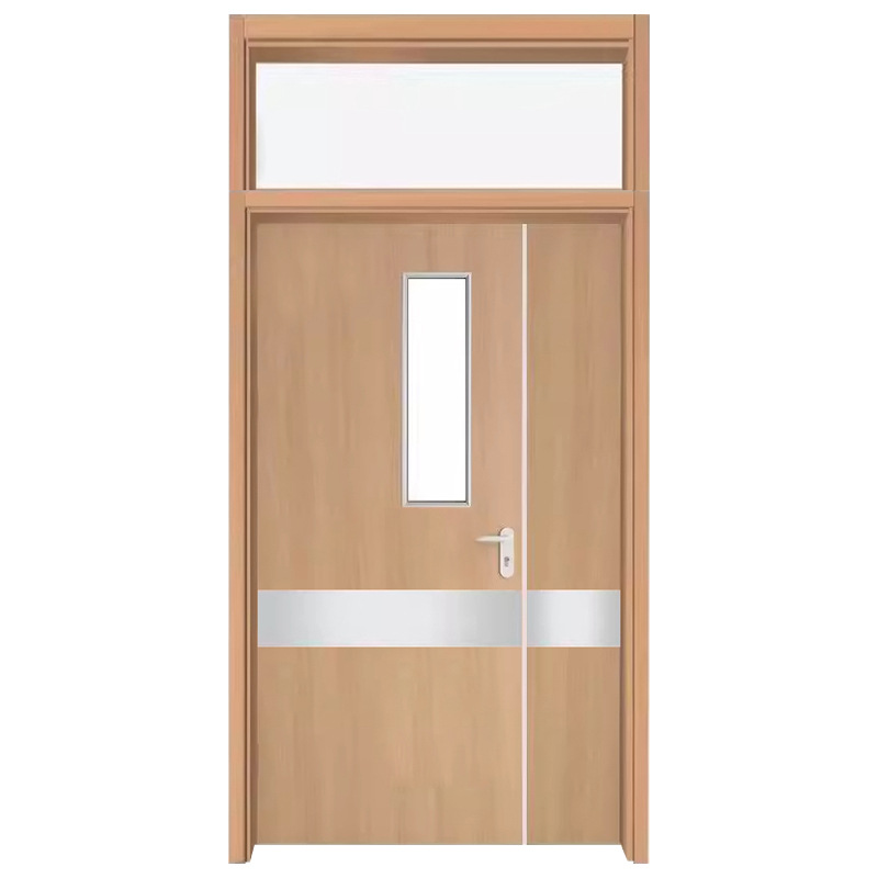 Puerta de la sala del hospital Puerta compuesta de madera de aluminio Puerta de la oficina del médico Puerta contra incendios HPL Puerta de la clínica dental Puerta de madera maciza image 6