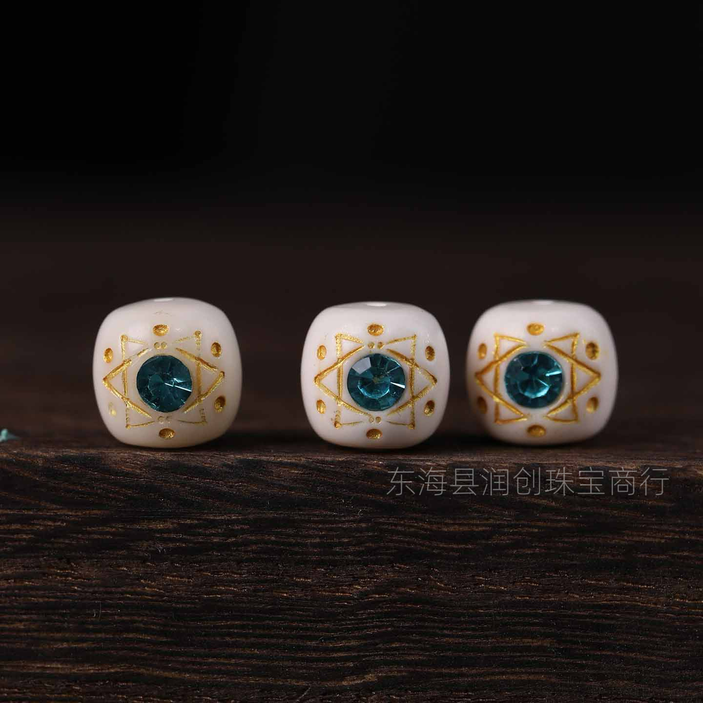 High-quality ceramic camel bone vintage-style beads, loose beads, spacer beads, decorative accessories, DIY Buddhist bead jewelry accessories